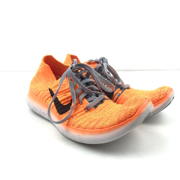 nike free rn flyknit orange